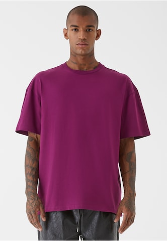 9N1M SENSE Majica 'Blank' | vijolična barva: sprednja stran