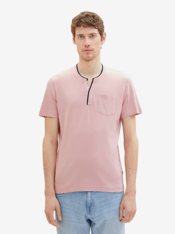 TOM TAILOR Shirt 'Serafino' in Roze: voorkant