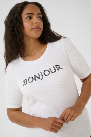 KAFFE CURVE Shirt 'KCnour' in Wit