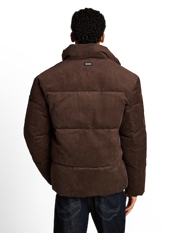 TOM TAILOR DENIM Winterjacke in Braun