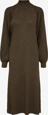 SELECTED FEMME Knitted dress 'NAPPY' in Brown: front