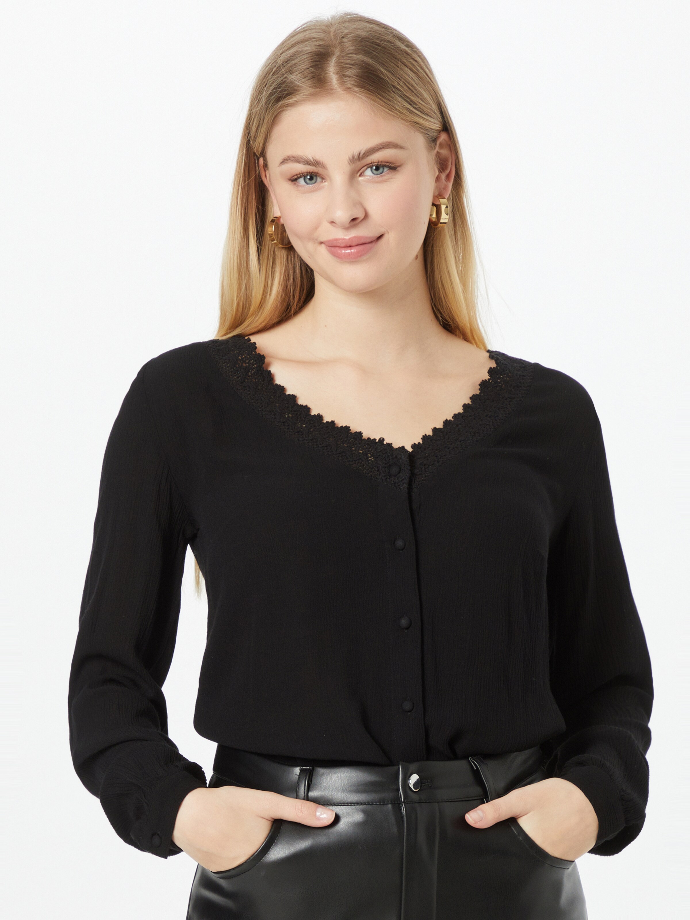 Frauen Shirts & Tops Bluse 'Chadia' in Schwarz - FI42520 Frauen Shirts & Tops Bluse 'Chadia' in Schwarz - FI42520