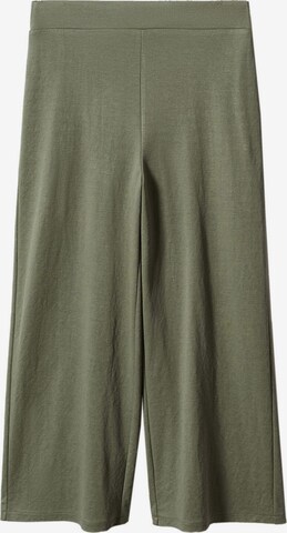 MANGO Zvonové kalhoty Kalhoty 'CINTIA' – zelená: přední strana