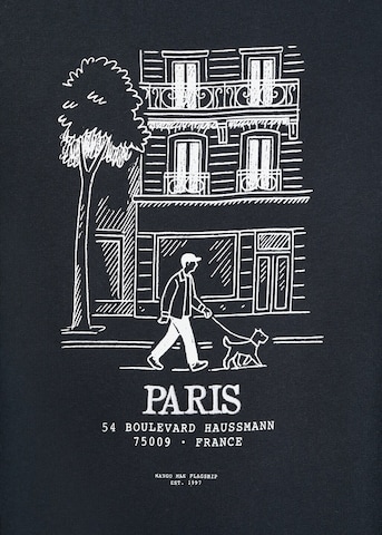 MANGO MAN Sweatshirt 'Paris' in Blue