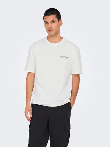 Only & Sons Bluser & t-shirts 'ONSCITY' i hvid: forside