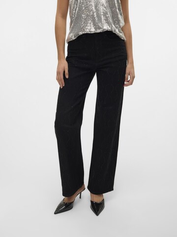 VERO MODA Loosefit Jeans 'TESSA' i sort
