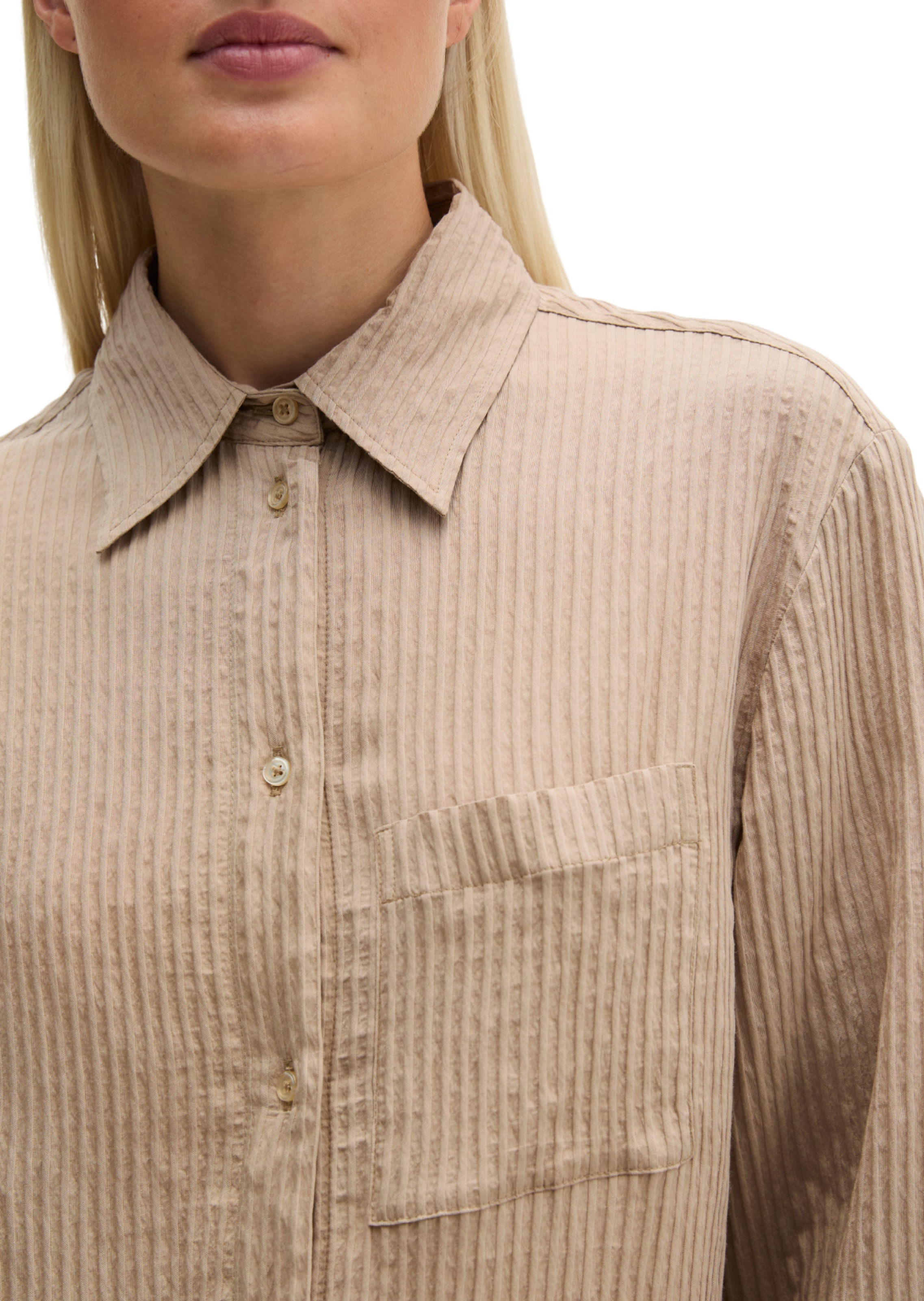 Marc O'Polo Bluse in Beige: Vorderseite