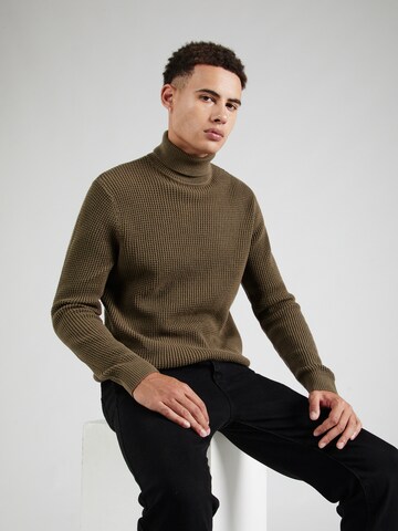 JACK & JONES Sweter 'JPRCCVIGGO' w kolorze brązowy: przód
