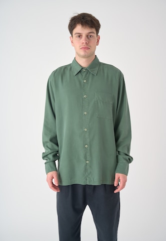 Cleptomanicx Regular fit Button Up Shirt 'Easy' in Green: front