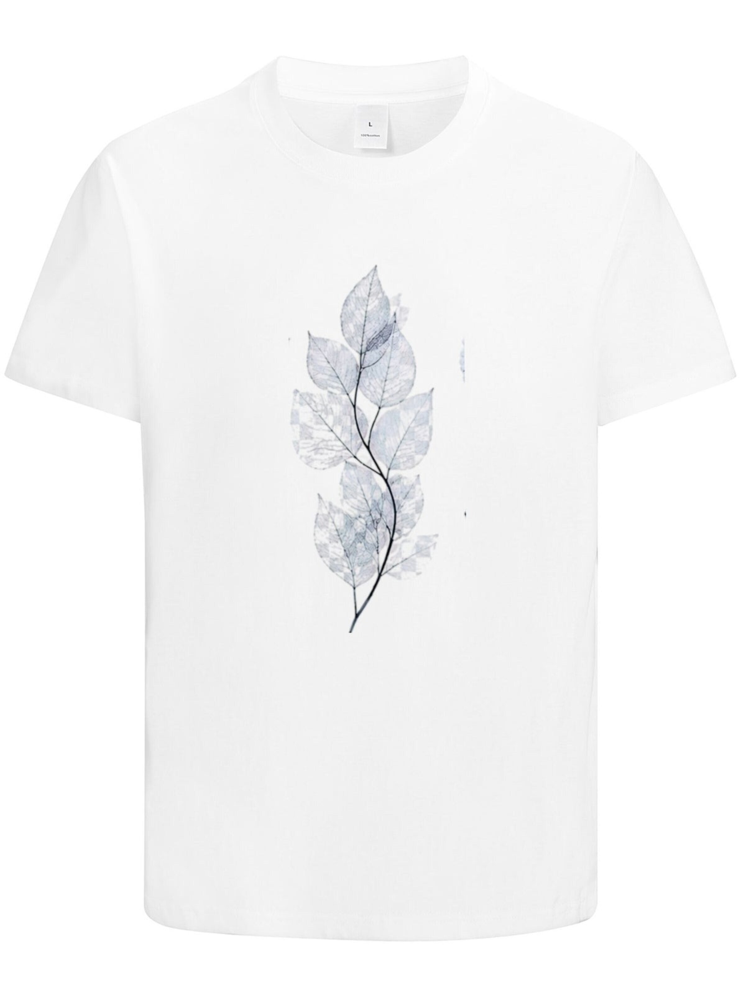HUSKSWARE Shirt 'Grafik'‌‌‌‌‌‌‌ in Weiß: Vorderseite