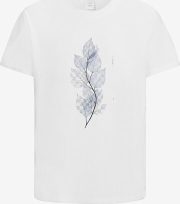 HUSKSWARE Shirt 'Grafik' in Weiß: Vorderseite