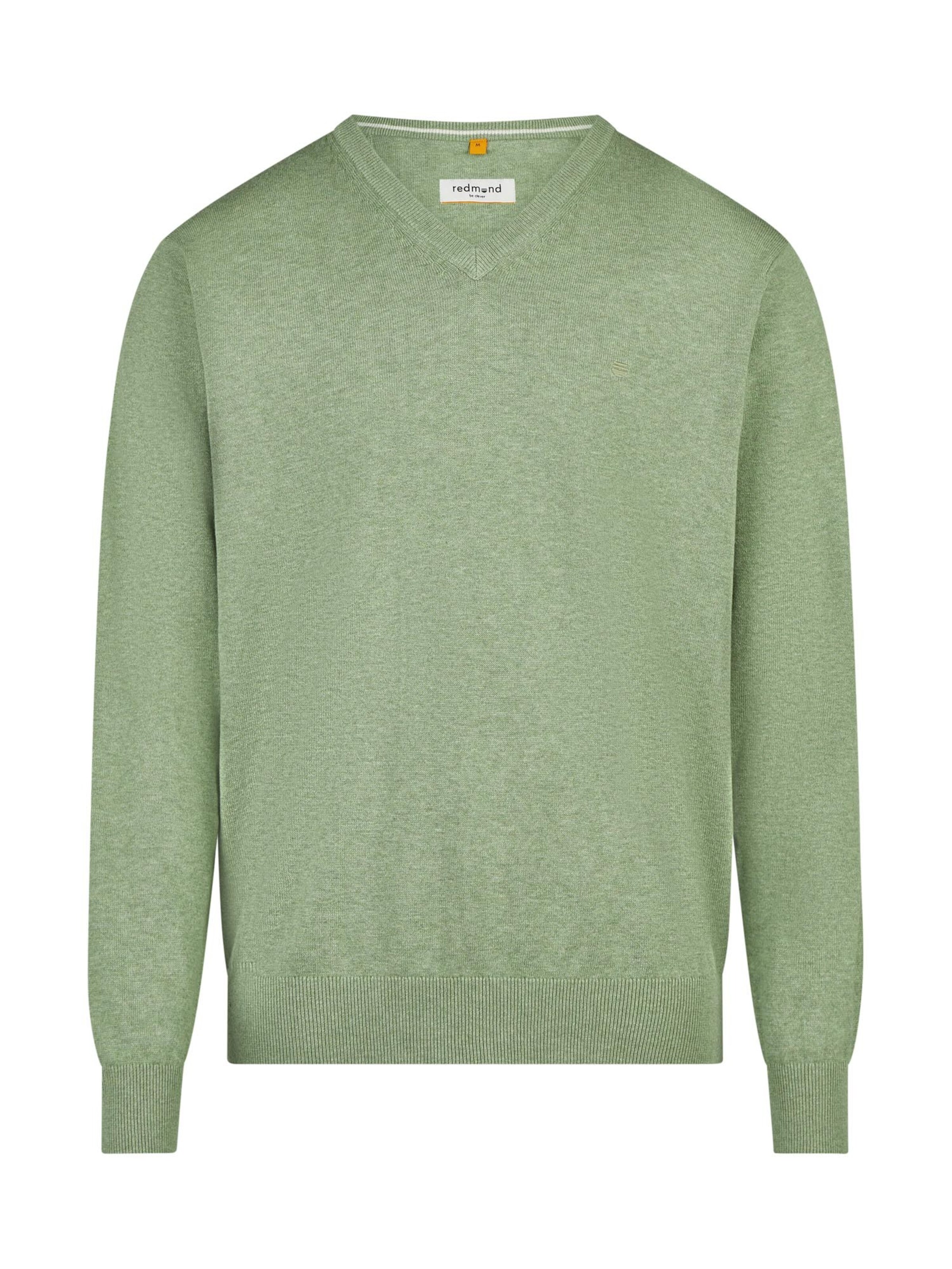 redmond Pullover 'Basic'‌‌‌‌‌‌‌ in Grün: Vorderseite