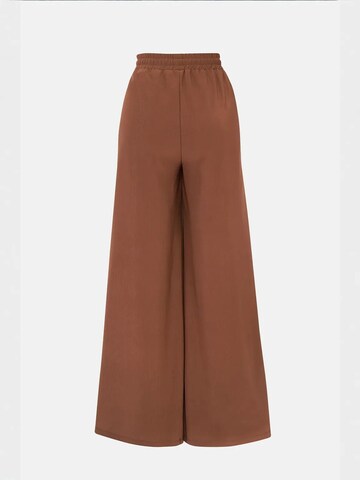 Hiccup Wide Leg Hose in Braun