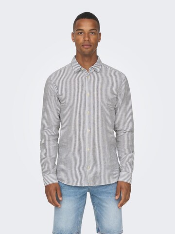 Regular fit Camicia 'Caiden' di Only & Sons in blu: frontale