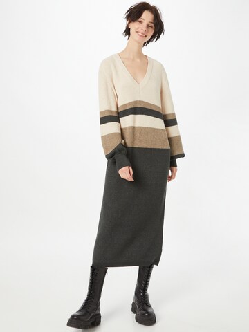 OBJECT Knit dress 'Malena' in Beige: front