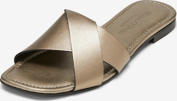 Marc O'Polo Mules in Gold: front