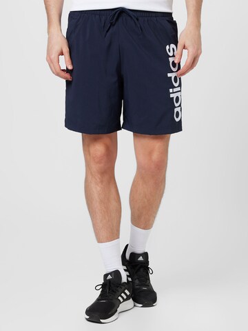 ADIDAS SPORTSWEAR Regular Sportshorts 'Aeroready Essentials Chelsea Linear Logo' in Blau: predná strana