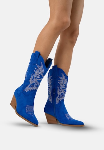 Stivale da cowboy di Salinyang in blu