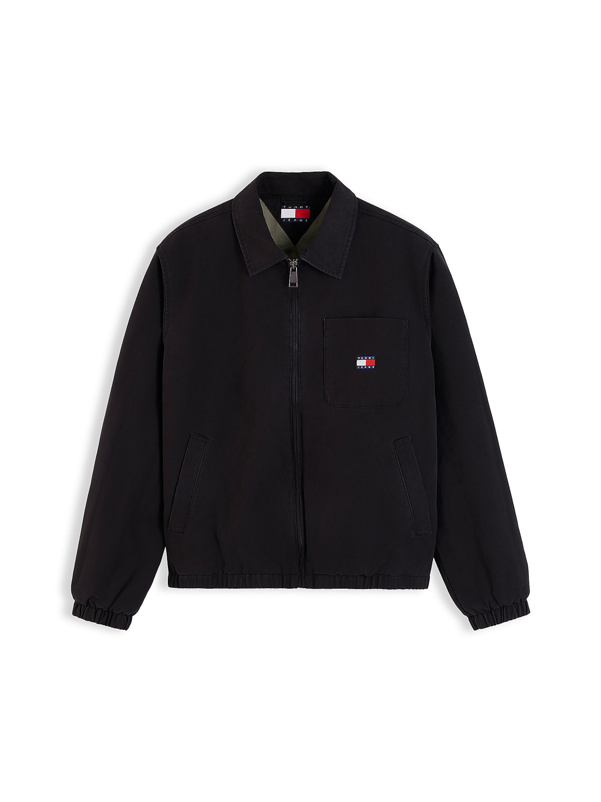 Tommy Jeans - Casaco meia-estação em preto: frente