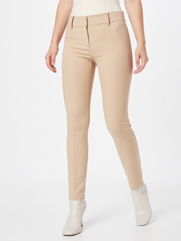 Coupe slim Pantalon PATRIZIA PEPE en beige : devant