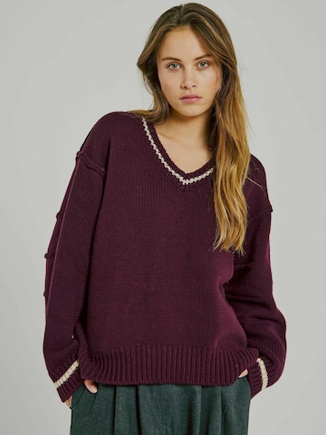 Pullover ' Margot ' di NORR in rosso: frontale