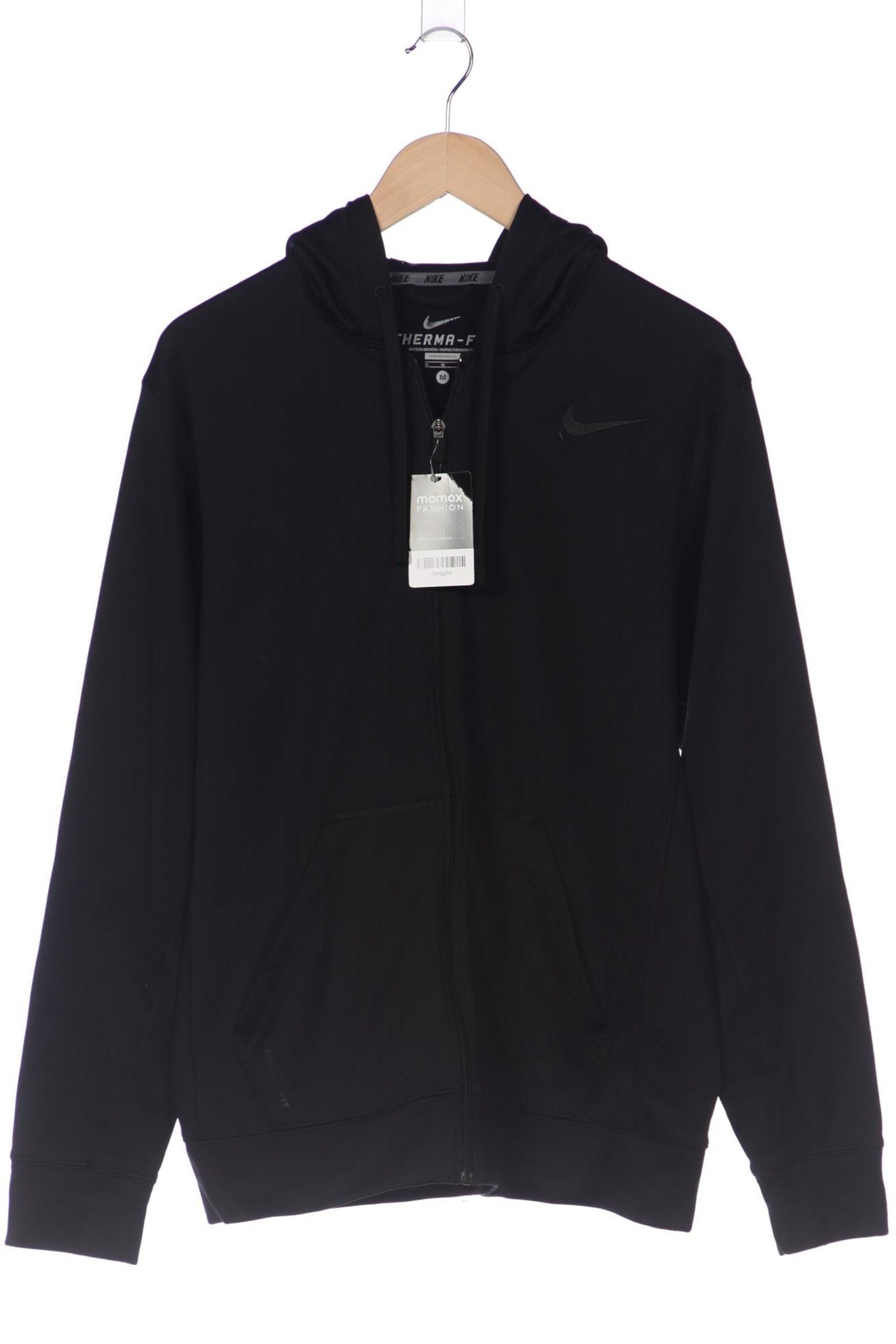 NIKE Sweatshirt & Zip-Up Hoodie in M in Black: front
