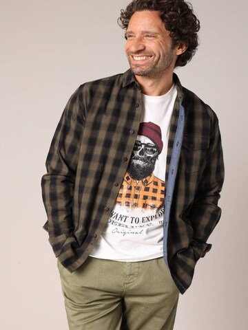 Deeluxe Regular fit Overhemd 'Pieter' in Groen: voorkant