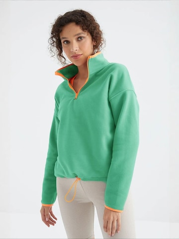 Tommy LifeSweater majica 'Sweatshirts' - zelena boja