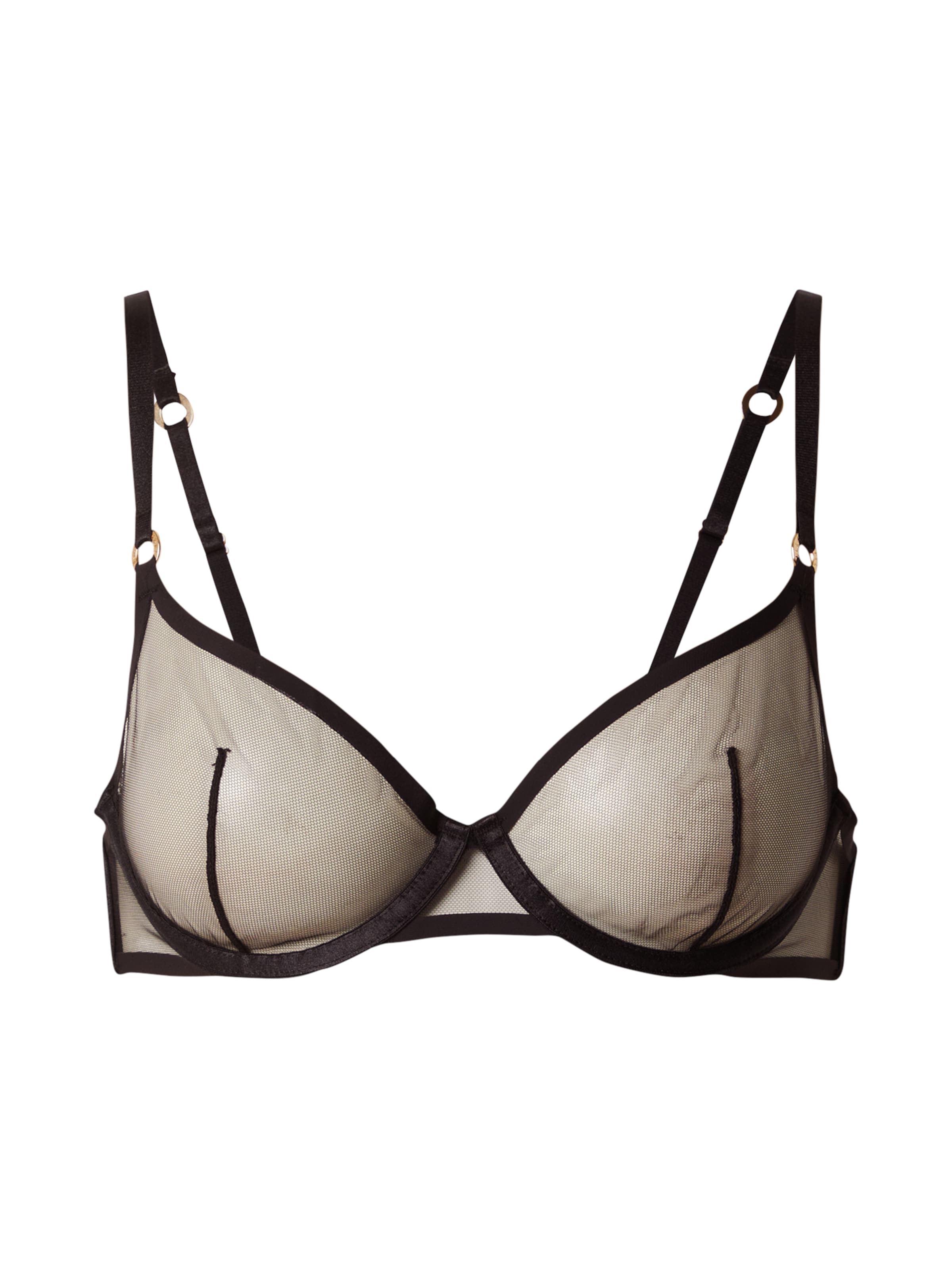 juoda Bluebella Marškinėliai Liemenėlė 'Naomi': priekis