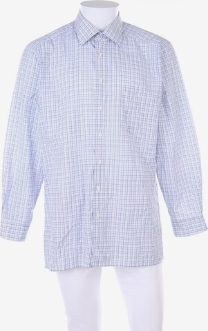 OLYMP Button Up Shirt in XS in Blue: front