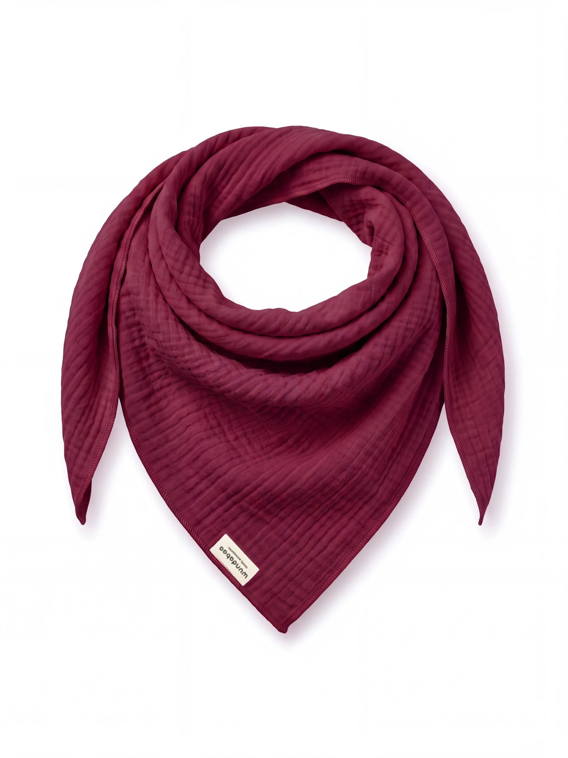 wundabaa Scarf 'mus 130x130x180' in Red: front