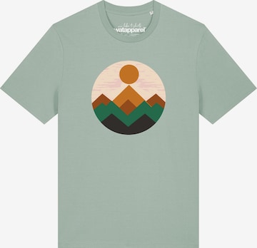 Watapparel Shirt 'Geometric Landscape 2' in Green: front
