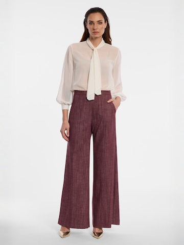 Ana Alcazar Wide leg Trousers in Purple