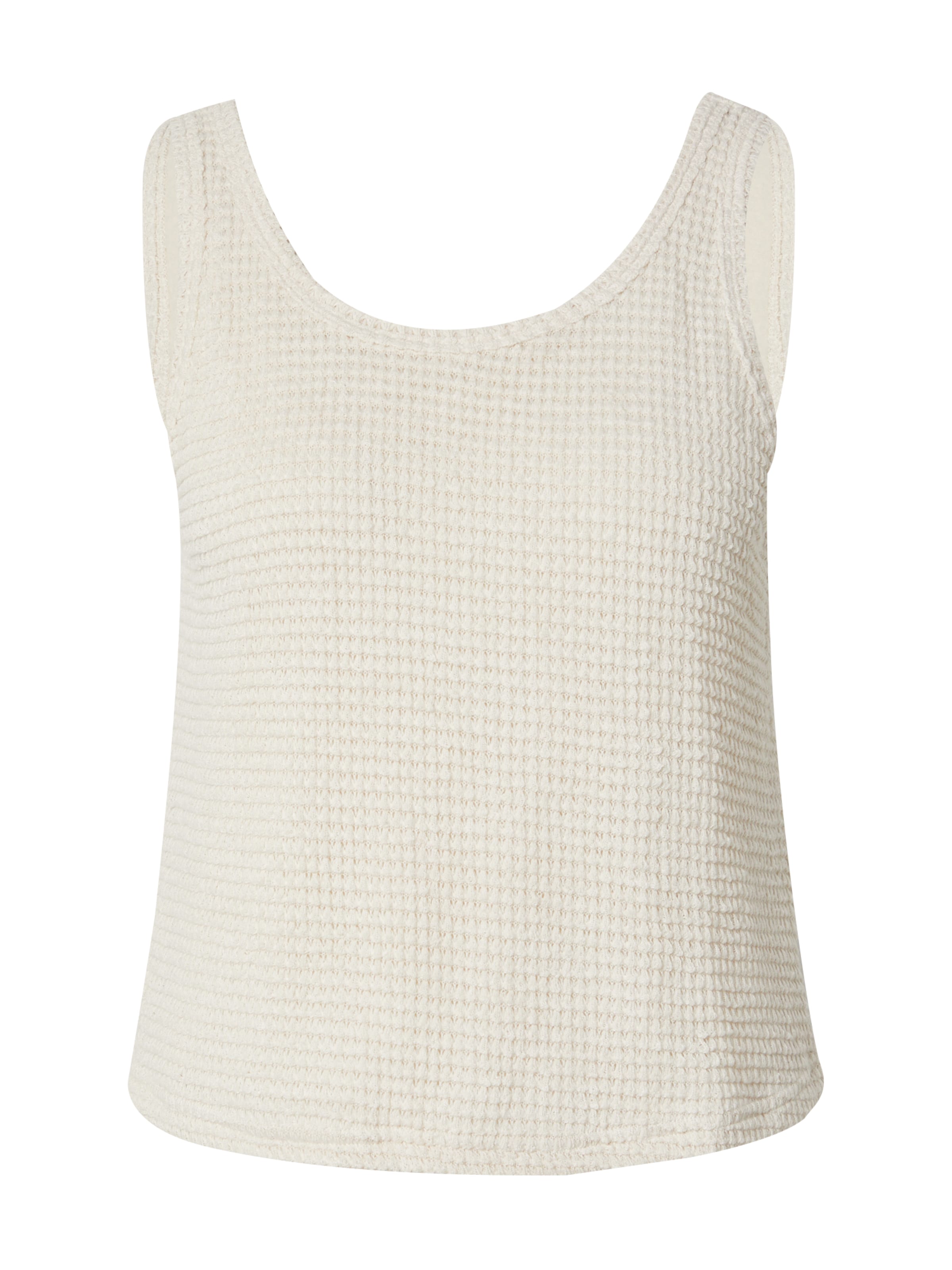 PIECES Πλεκτό τοπ 'PCKAMILLE' σε μπεζ: μπροστά