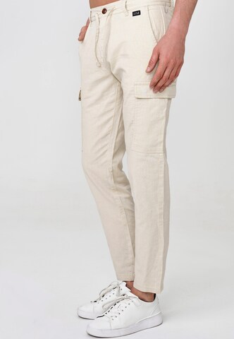 INDICODE JEANS Regular Cargobroek 'Cagle' in Beige