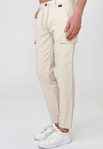 Regular Pantalon cargo 'Cagle' INDICODE JEANS en beige
