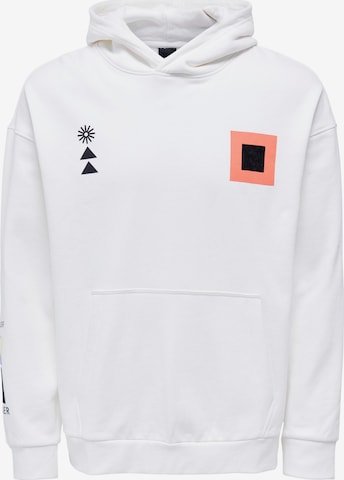 Only & Sons Sweatshirt 'LENNY' in White: front