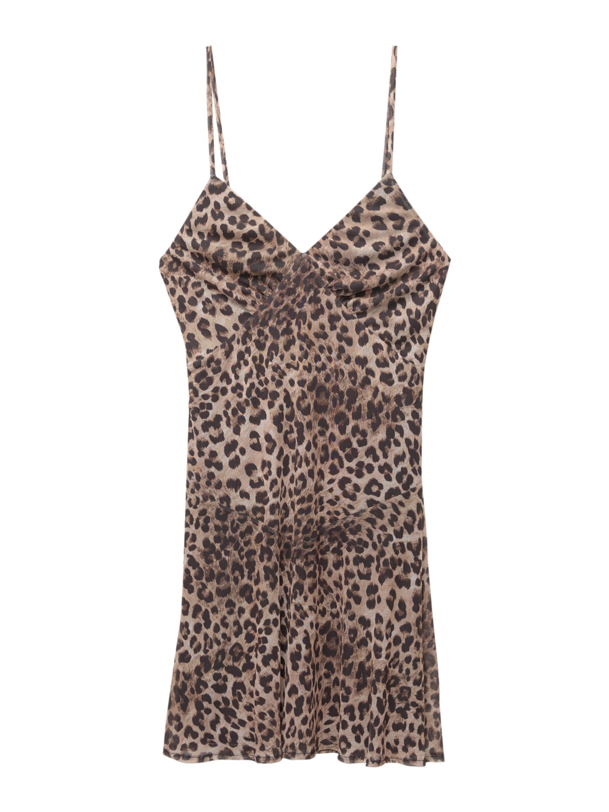 Pull&Bear Jurk in Bruin: voorkant