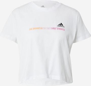T-shirt fonctionnel ADIDAS SPORTSWEAR en blanc : devant
