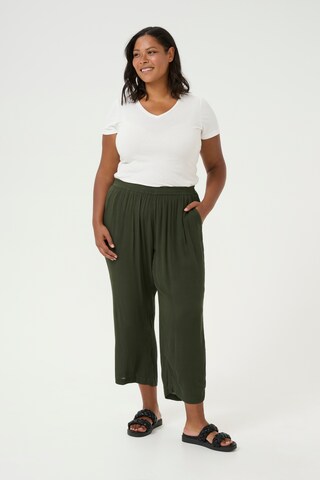 KAFFE CURVE Loosefit Hose 'Dacina' in Grün