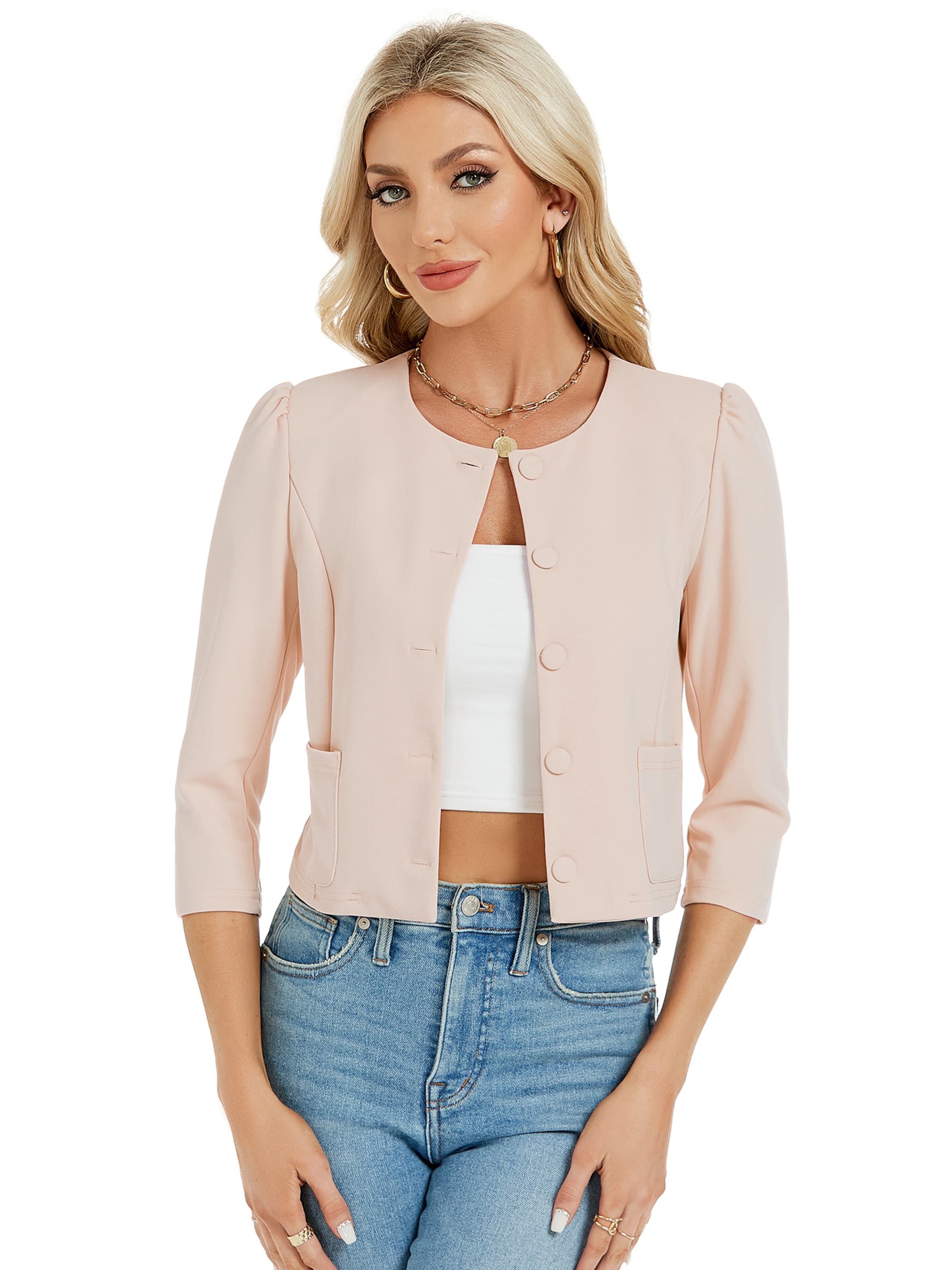Yesfashion Regular fit Blazer in Beige: front