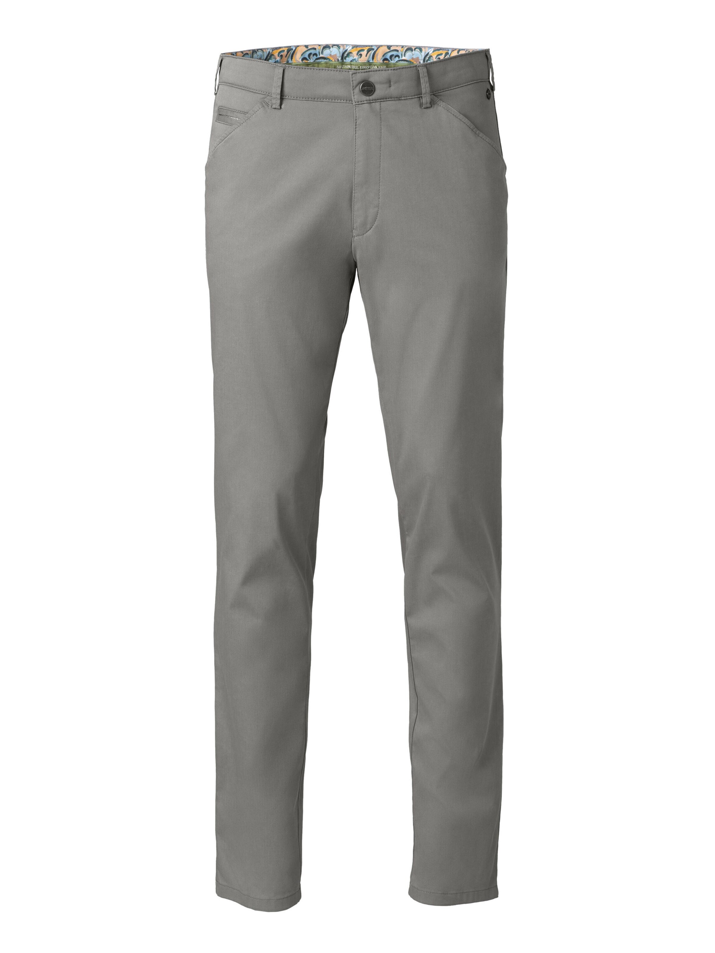 MEYER Chino Pants 'Chicago' in Grey: front