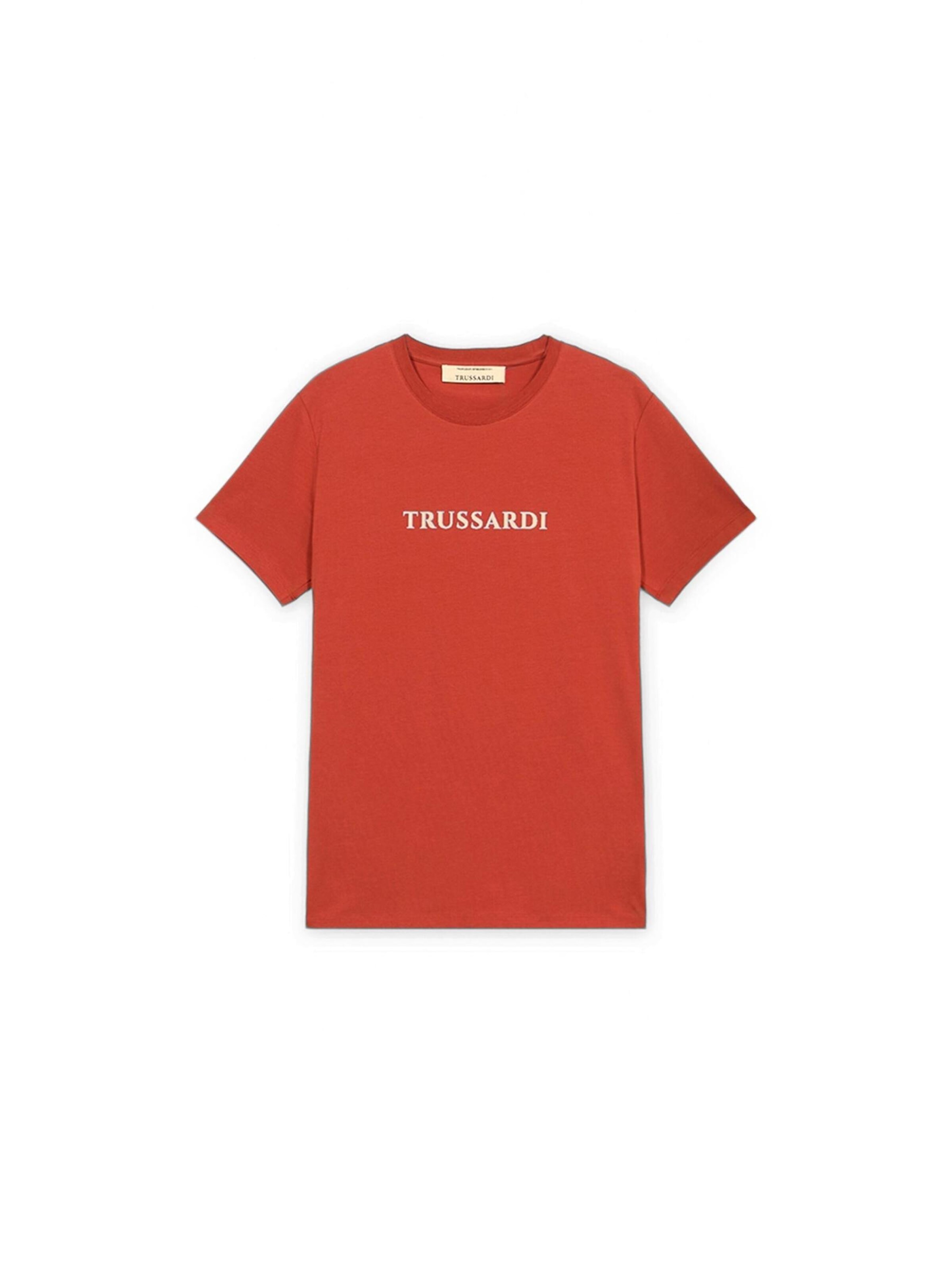 T-Shirt Trussardi en rouge : devant