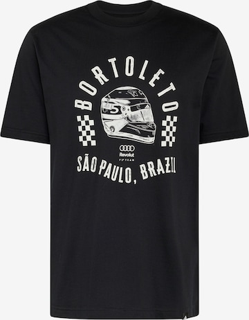 ADIDAS PERFORMANCETehnička sportska majica 'AUDI REVOLUT F1 TEAM GABRIEL BORTOLETO GRAFIK II' - crna boja: prednji dio