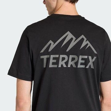 T-Shirt fonctionnel 'Mountain' ADIDAS TERREX en noir