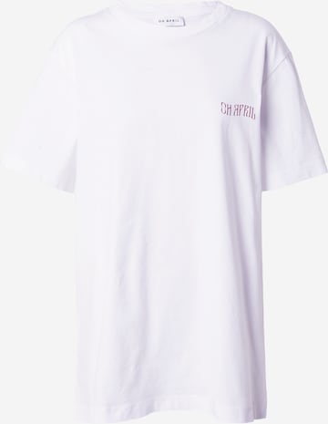 T-shirt OH APRIL en blanc : devant