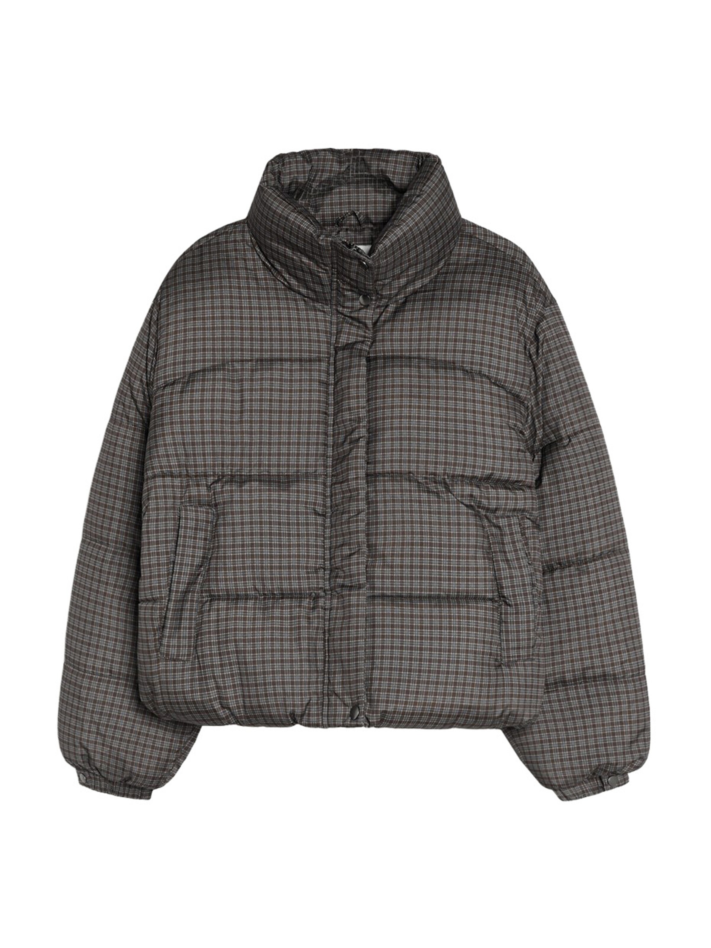 Bershka Winter jacket in Brown: front