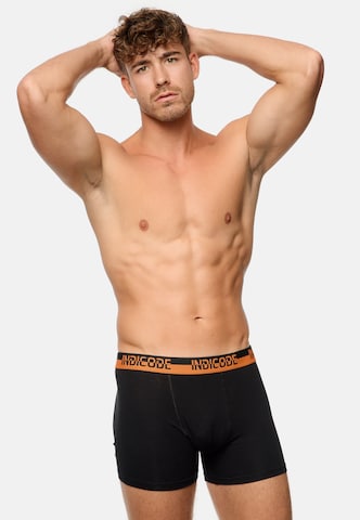 INDICODE JEANS Boxer shorts 'Copenhagen' in Black: front