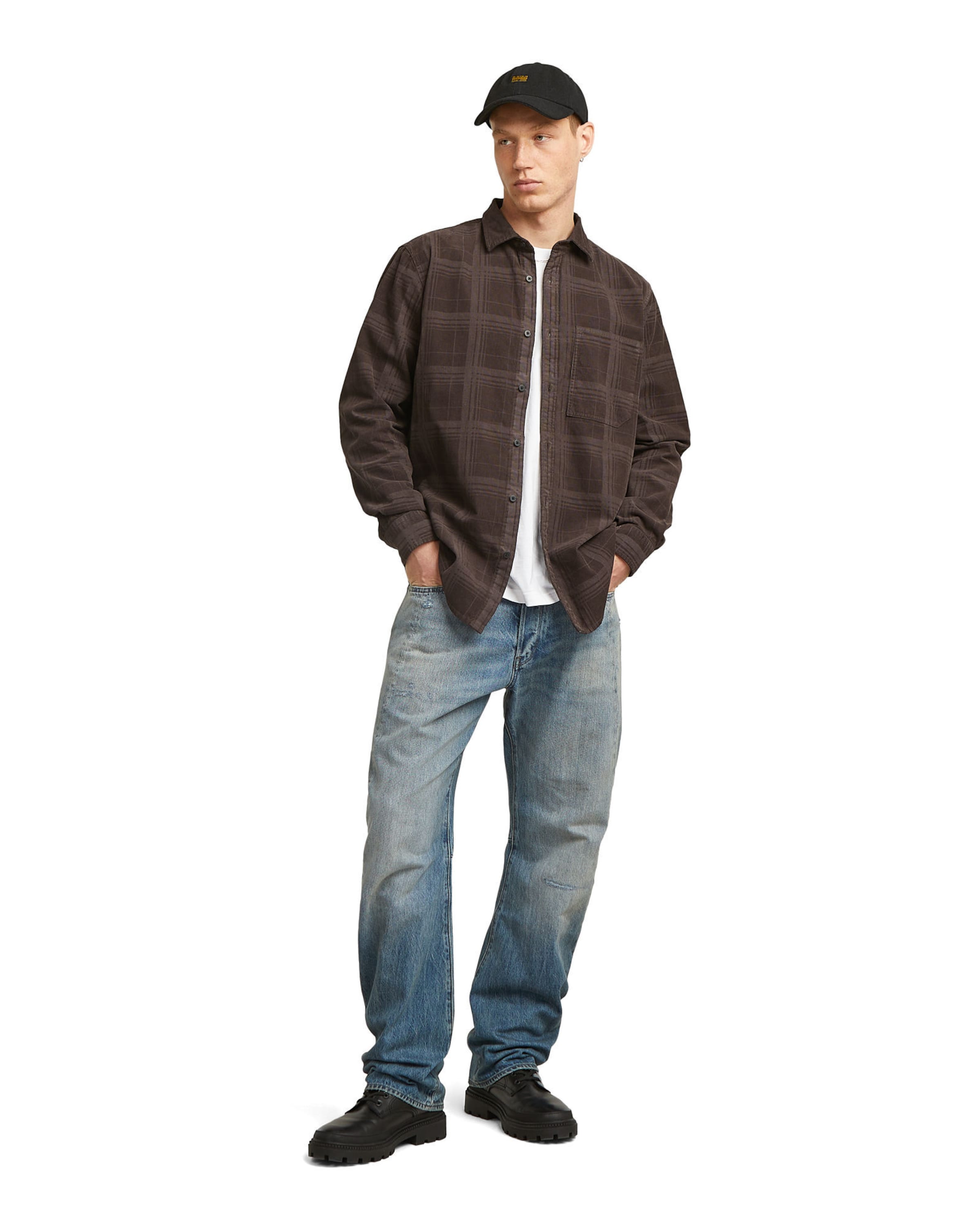G-STAR Regular Fit Hemd in Braun