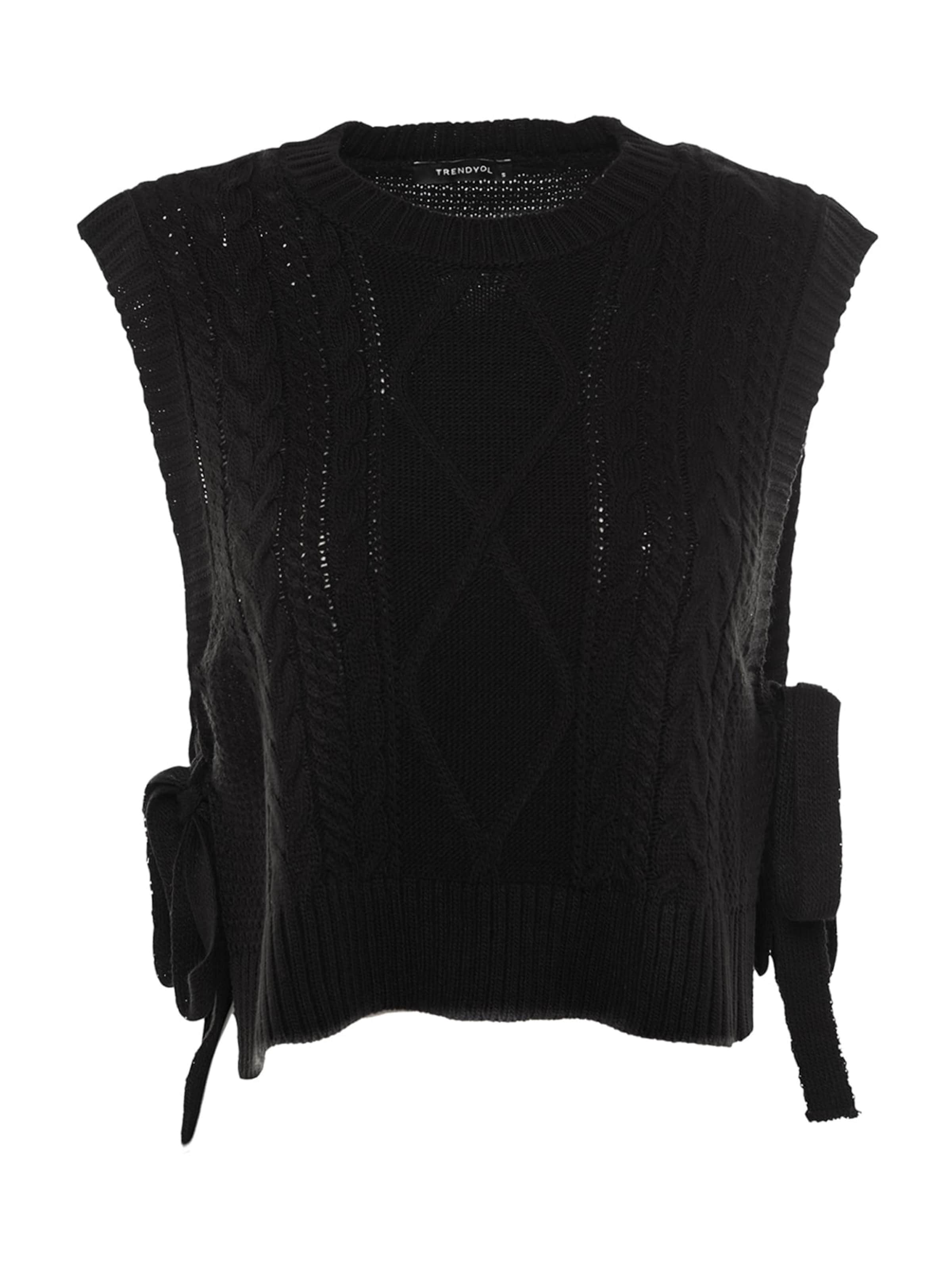 juoda Trendyol Megztinis: priekis